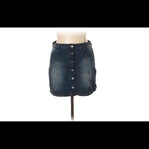 Mini denim skirt